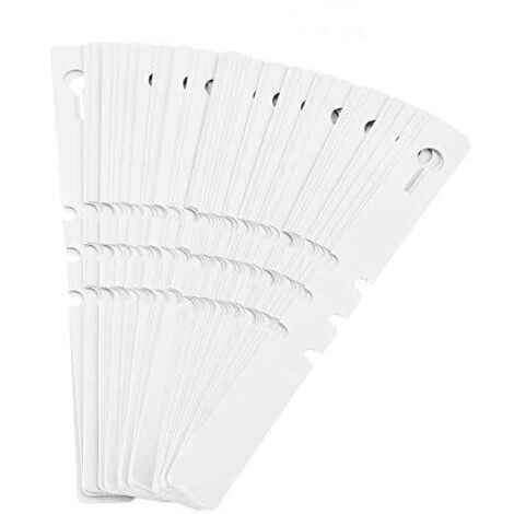 100pcs Étiquettes De Piquet En Plastique Étiquettes d'Usines Pelouse Ornement Décor De Jardin De Pépinière(Blanc) (1/5)