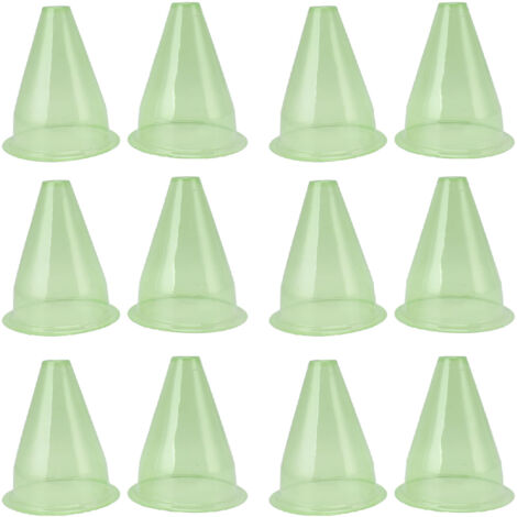 12 pièces Cloches de jardin en plastique multifonctionnel plante couvre protecteurs dme cloche bocal Transparent empêcher les oiseaux gel (1/5)
