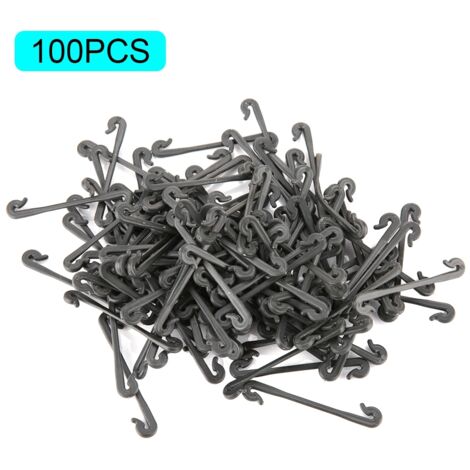 100 pièces pinces de greffage de raisin jardin plante légume vigne pince de fixation noir (1/5)