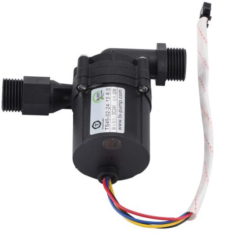 Mini Pompe à Eau DC sans Balai, Pompe DC à Circulation d'eau réglable 24/12V pour l'énergie de l'air, Chauffe-Eau, Fontaine, Petit étang à Poissons, système Solaire(24V) (1/5)