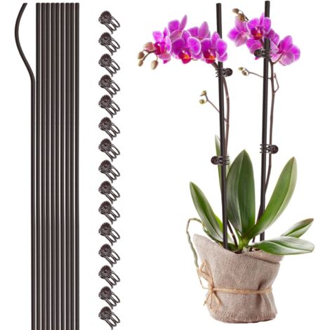 10pcs Fil de Support de Plante, Support de Cage de Plante en Plastique Pliable pour Jardin Fleurs Herbes Légumes (220324TW-4) (1/3)