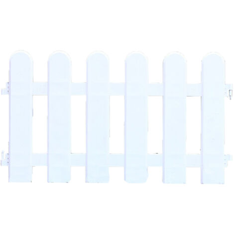 Bordures blanches Clture de jardin Ornemental Herbe Pelouse Parterres de fleurs Bordures de plantes pour villas intérieures et extérieures 50 × 30 cm / 19.7x11.8in (1/5)