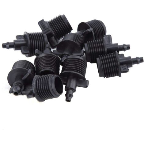 10PS Irrigation Goutte À Goutte 1/2 Barb Tube Raccords D'Irrigation Goutte à Goutte Adaptateur pour 4/7mm Irrigation Goutte À Goutte Capillaire Tuyau Tuyau D'Irrigation (1/5)