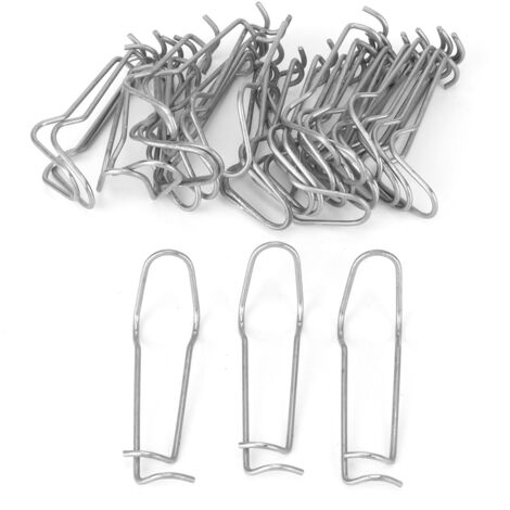 30 pièces pince à ressort de Support de plante pince de fixation en acier inoxydable pour serre de jardin pour 11mm de diamètre (1/5)