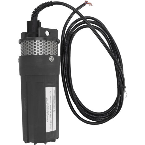 Pompe à eau submersible solaire 230ft ascenseur 6.5L pompe à eau de puits profond pour étang d'irrigation DC 24V noir (1/4)