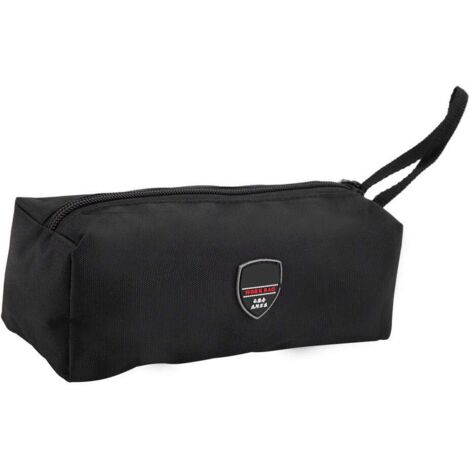 Sac à outils multifonction portable en toile Oxford avec fermeture éclair pour tournevis, pince, clé, outils de jardin (noir) (1/5)