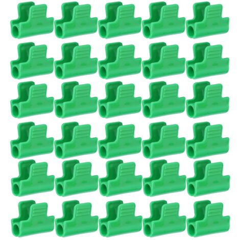 30 pièces pince à boucle de Film plastique serre pinces à pression accessoires fournitures de jardinage (1/5)