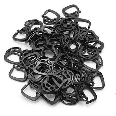 50 Pcs Ombre Net Clips Titulaire Vigne Enjeux Paysage Fixe Clip Ombre Serres Serre-Tissu Clip Crochet (1/5)