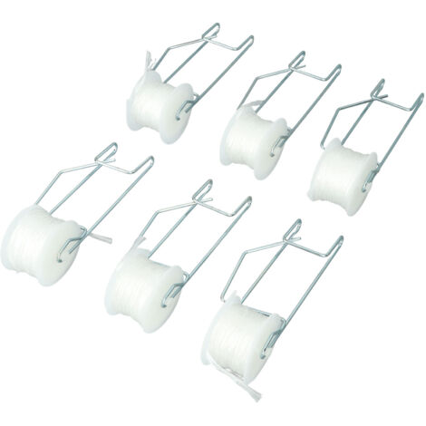 Verdant Touch Lot De 6 Crochets Support Tomate Serre - Ligne 15m Kit Tomate Cerise