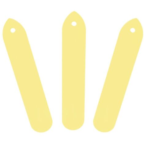 Étiquettes de Plantes Étiquettes de Plantes Pvc 100Pcs Pvc Jardin Plante Pot Marqueurs Stake Tags Yard Pépinière Semences Étiquette (Blanc) (Jaune) (1/5)