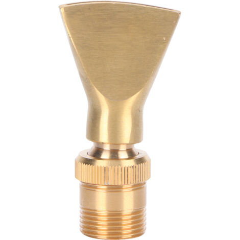 Buse de fontaine à eau à jet de ventilateur étroit en laiton tête de pulvérisation arroseur de bassin réglable (filetage femelle G1/2 filetage mle G3/4) (1/5)