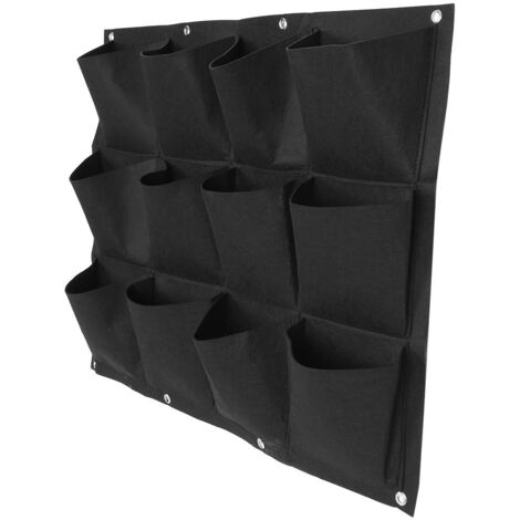 7/12 Tenture Murale Plante Sac Plante Sac Grandir Sac Poches Plantation Sac Fleur Plantes Suspendu Jardinière Balcon Mur Vertical (12 bouches) (1/5)