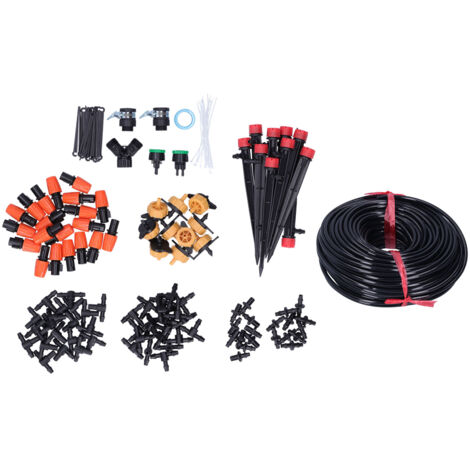 40M 4/7 tuyau système d'irrigation de jardin Kit d'irrigation goutte à goutte Kit d'arrosage pour pelouse de serre (1/5)