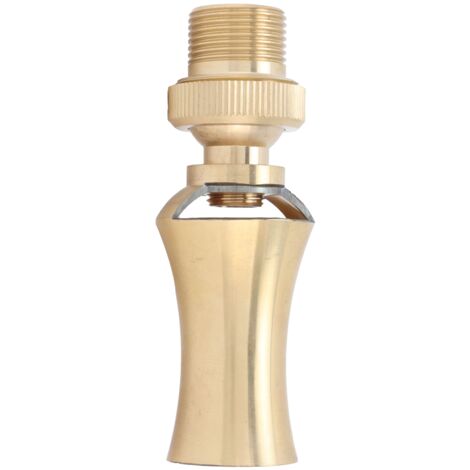 Tour de glace en laiton, buse de fontaine d'eau en cèdre, tête de pulvérisation réglable pour étang, filetage femelle G1/2, filetage mle G3/4 25mm (1/5)