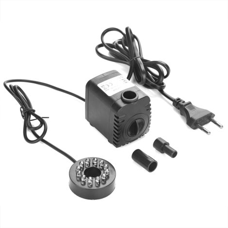 Pompe à eau Submersible Ultra silencieuse avec lumière LED, fontaine d'aquarium pour étang à poissons (1/5)