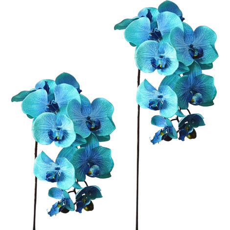 Tiges D'orchidées Artificielles, Fausses Fleurs D'orchidées au Toucher Réel, Plantes à Tige pour Décoration de Mariage et de Maison (X) (1/5)