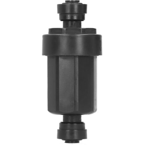 Filtre d'irrigation 1/4 pouces avec crépine en acier inoxydable, système de Filtration à connexion rapide, noir (1/5)