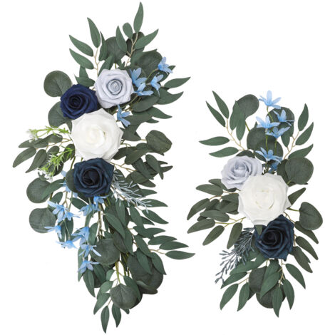 Fleurs d'arc de Mariage, Fausses Roses Combinées Pivoine en Soie pour Les Décorations de Mariage pour la Cérémonie de Réception de Mariage (Z) (1/5)