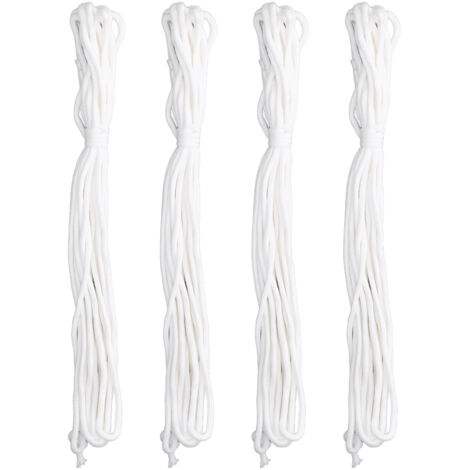 4pcs cordon de mèche de corde de coton à arrosage automatique cordon de mèche hydroponique pour plante en pot intérieure extérieure (1/5)