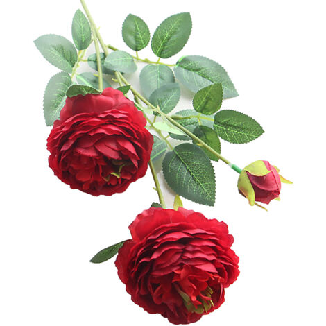 Fleur de Simulation de Mariage à la Maison, Fleur de Pivoines Artificielles pour la Décoration de Fête de Mariage à la Maison (C) (1/5)