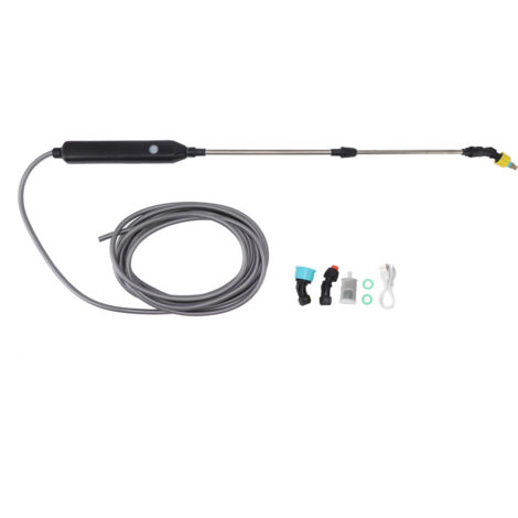 Pulvérisateur électrique alimenté par batterie, baguette d'arrosage, pompage automatique pour plantes de jardin, tuyau de 5 mètres/16,4 pieds (1/5)