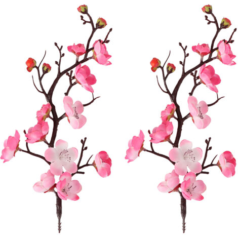 Branches de Fleur de Prunier à Tige Lue en Fausses Fleurs Artificielles pour la Décoration de Table de Mariage à la Maison Décor de Fête de Bureau (X)