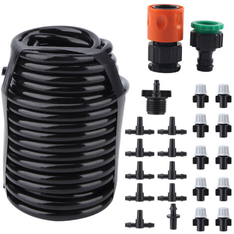 10m bricolage pelouse arrosage irrigation automatique minuterie d'eau plante arrosage tuyau d'arrosage ensemble (1/5)