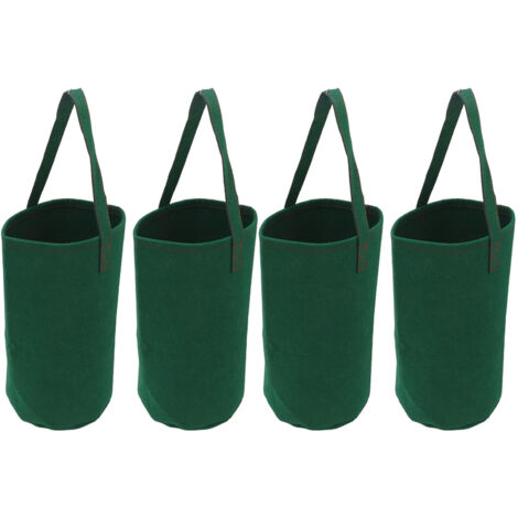 4pcs Planteur de Tomates à l'envers, Planteur de Fraises D'herbes Suspendues Sacs de Culture de Fraises de Tomates Inversées Sacs de Culture de Jardin Installation Facile Suspension Durable