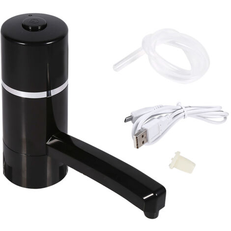 1x Bouteille Rechargeable Sans Fil Eau Potable Pompe lectrique Distributeur Portable USB (Noir) (1/5)