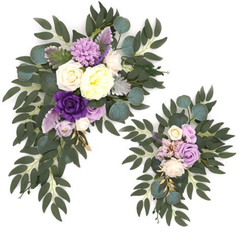 Fleur de Fascia de Fleur D'arche de Fleur de Simulation, Arches de Mariage pour la Fête de Cérémonie et la Décoration de Mariage de Toile de Fond de Réception (B) (1/5)