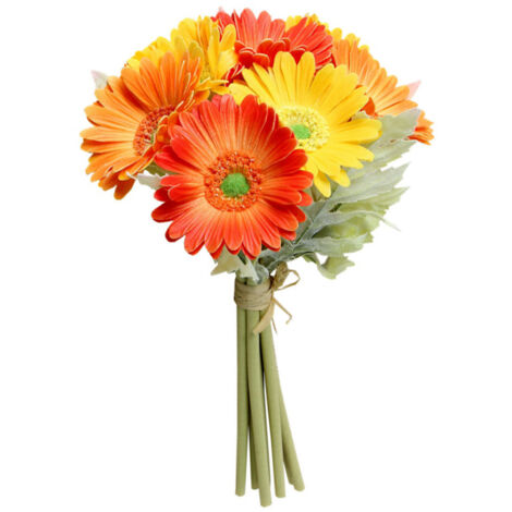 Fleurs de Marguerite Artificielles en Vrac, Arrangements Floraux Colorés de Simulation pour la Décoration de Jardin de Fête à la Maison (210510QJ02-3) (1/5)
