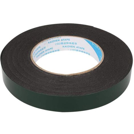 10m de couleur noire de bande de mousse double face auto-adhésive imperméable super forte (1/5)