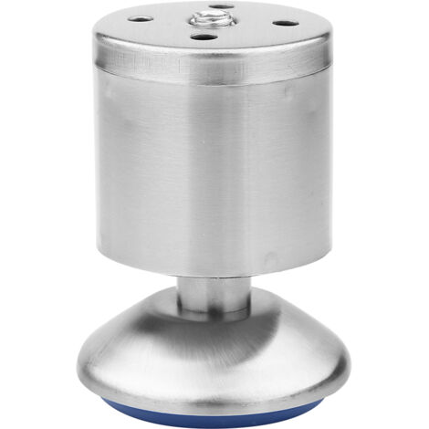 4pcs / set Hauteur Réglable Cabinet Jambes Pieds Argent En Acier Inoxydable Table Lit Canapé 50 80 MM (1/4)