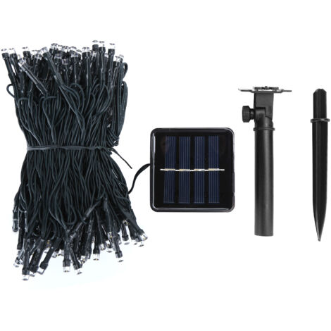 22M 200LED Guirlande Lumineuse Solaire tanche Lampe Décorative avec 8 Modes pour Patio Jardin Décorations de Vacances (1/5)
