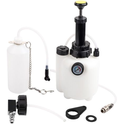 Outil de purge de liquide d'embrayage de frein manuel, capacité de 3l, avec adaptateur universel (1/5)