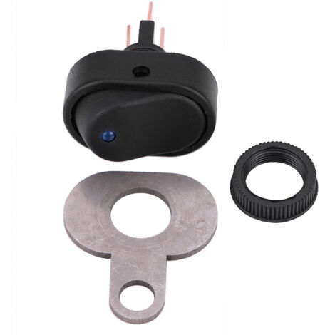 Phare LED pour moto et Scooter, 12V, interrupteur marche/arrêt avec indicateur bleu, Type D