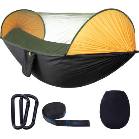 Hamac de couchage à balanoire portative à ouverture rapide automatique pour moustiquaire pour la randonnée dans la cour de voyage (1/5)