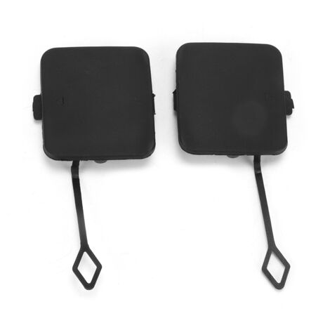 Couvercle de Crochet de Remorquage de Pare-chocs Arrière, 2 Pièces Capuchon de Couvercle de Crochet de Remorquage de Pare-chocs Arrière 51127272415 ABS Noir de Remplacement pour X3 F25 2011-2014