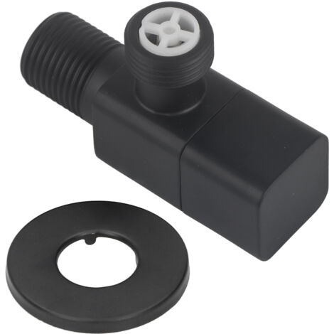 G1/2 vanne d'angle mitigeur vanne d'arrêt d'eau salle de bain toilette lavabo accessoire noir (1/5)