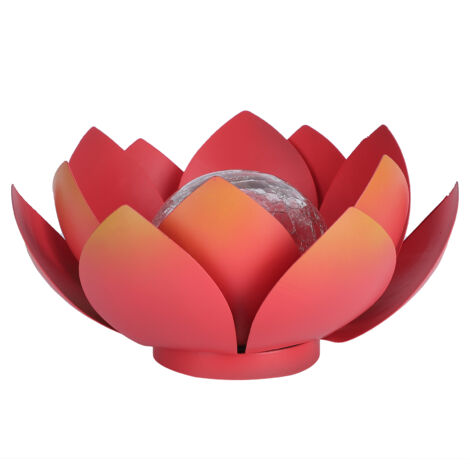 Lampe Lotus LED étanche à l'eau pas besoin d'installer une lumière de jardin solaire largement utilisée pour le sol de la Table de pelouse (1/5)