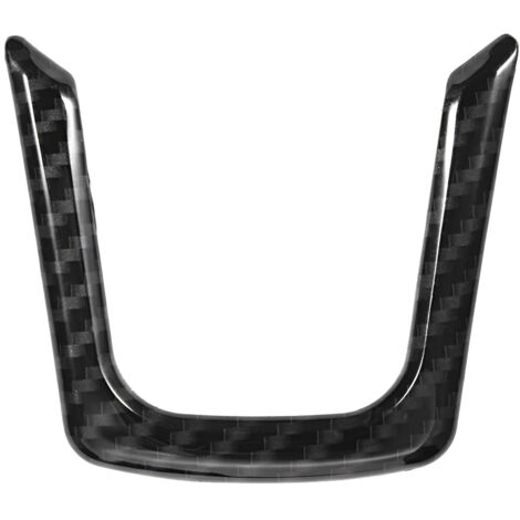 Couverture autocollante de garniture de cadre de volant en forme de U, adaptée à la Jaguar XE/Xf F Pace E PACE (1/5)