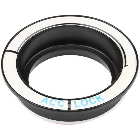 Garniture de couvercle de trou de clé de cercle d'anneau de commutateur d'allumage de voiture pour Ford Focus 2005-2018 noir