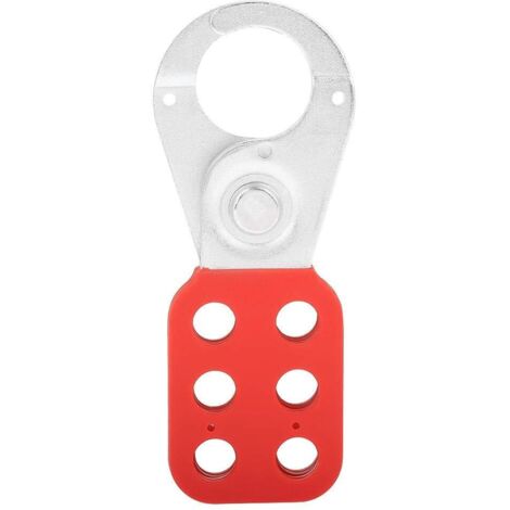 1 crochet en acier de serrure de moraillon de verrouillage de sécurité industrielle rouge de PCS avec le corps enduit en plastique (1/5)