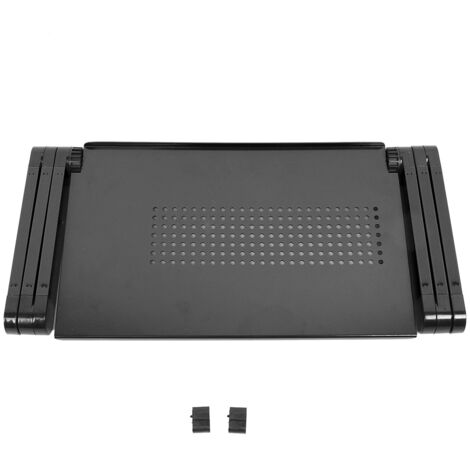 Lit en alliage d'aluminium pliant pour ordinateur portable ordinateur portable réglable support de table de bureau noir (1/5)