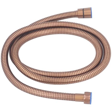 Tuyau Flexible de Douche, Tuyau de Chauffe-eau Résistant à la Corrosion de ,5 Mètre Installation Facile Acier Inoxydable à Usage Domestique (Or rose) (1/5)