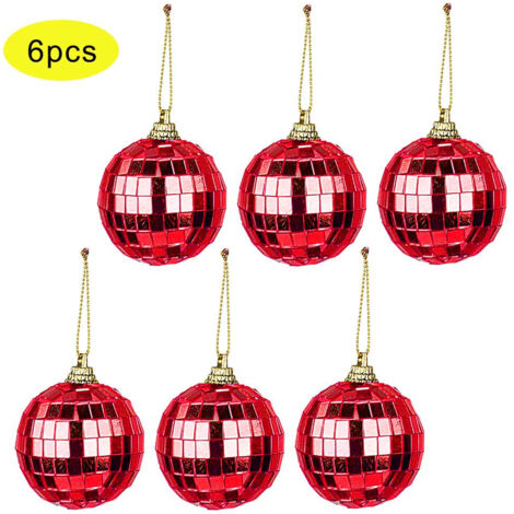 Mini Boule Disco Boule Miroir Ornements pour Mariage Disco Fête Décoration Arbre de Noël Décor à la Maison (B) (1/5)
