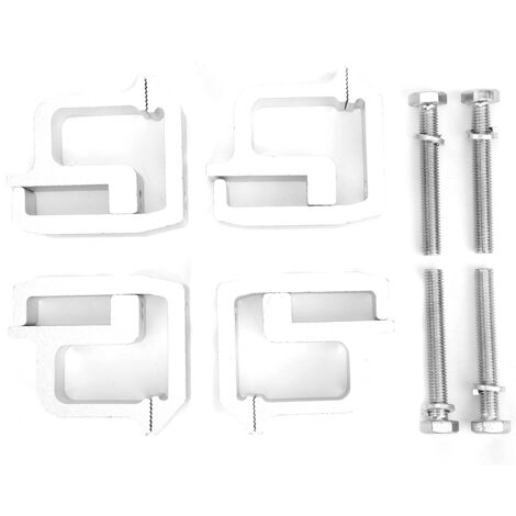 Pinces de fixation de capuchon de camionnette, 4 pièces, accessoires de montage de coque de camping-car robustes (1/5)