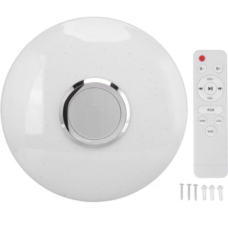 Plafonnier LED Smart Bluetooth Ultra Mince Rond Réglable Lampe de Chambre à Couleur Changeante 100240V (1/5)