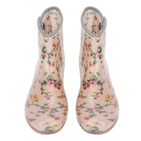 Bottes de Pluie antidérapantes en Caoutchouc PVC pour Femme, Chaussures de Pluie, hôpital et Utilisation Quotidienne pour Le Jardin, Les usines, la Mine de l'industrie(37码-37 Yards) (1/5)