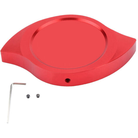 1 pièces couvercles décoratifs de capuchon en aluminium de Modification de voiture rouge